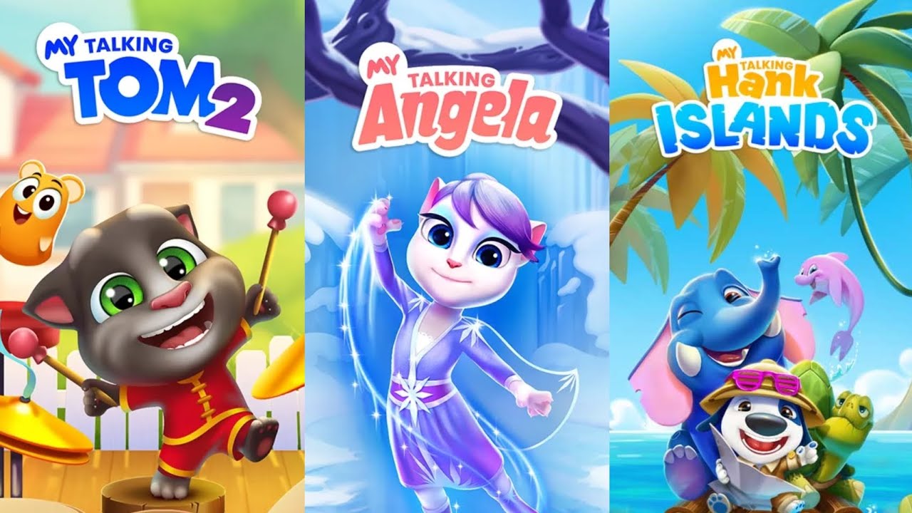 My Talking Tom 2 🆚 My Talking Angela 🆚 My Talking Hank Islands 