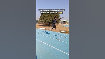 Hurdle jump help to run faster in sprinting #sports #jump