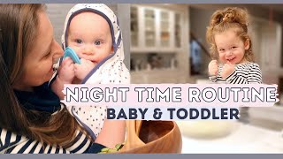 NIGHT IN THE LIFE | our evening with a baby and a toddler | full bath time routine