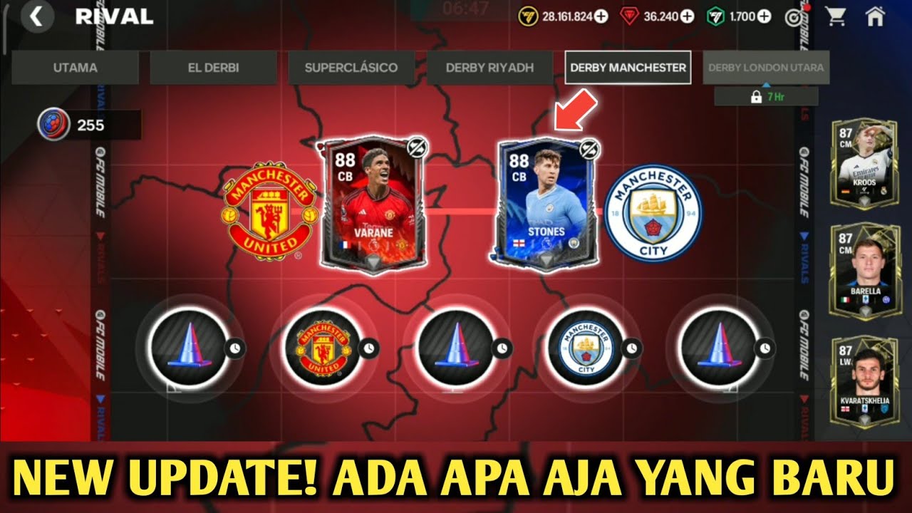 Manchester Rivals NEW UPDATE DERBY MANCHESTER! RIVALS - FC MOBILE - YouTube