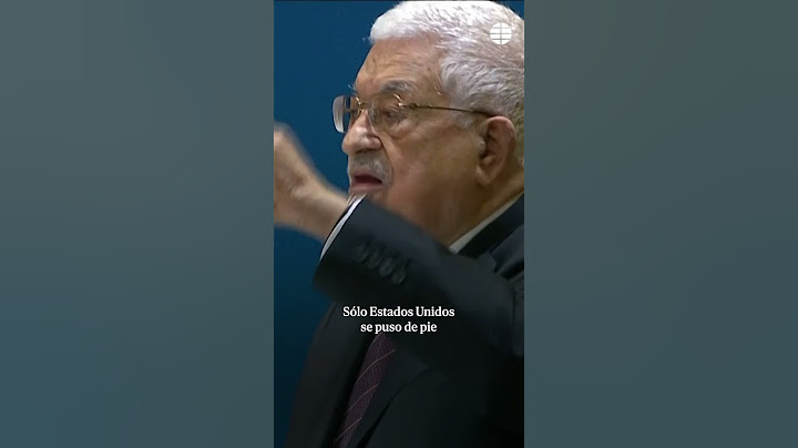 El presidente palestino, Mahmud Abbás, ante la ONU: "No nos iremos, Palestina es nuestra patria"
