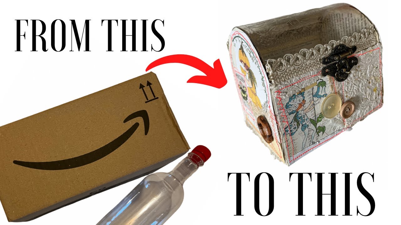 How to make a box with a transparent cover for your ephemera |Tutorial