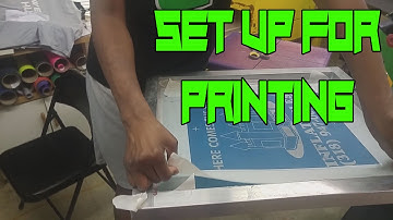 Screen Printing 101: Taping screens for a print job