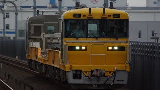 【運行頻度割と多い試運転】キヤE195系ST-21編成 試8435D 武蔵野線泣い乗務員訓練(吉川美南⇔東所沢) 越谷レイクタウン駅 通過