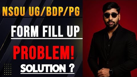 UG।PG।BDP EXAM Form Fill Up Problem।NSOU Double payment।Server Problem।UD SIR ACADEMY (8972315426)