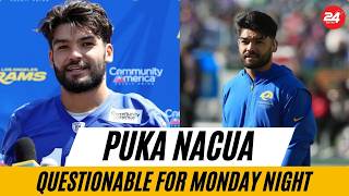 Puka Nacua Questionable for Monday Night After Missing 2 Practices | NFL 24H ONLINE