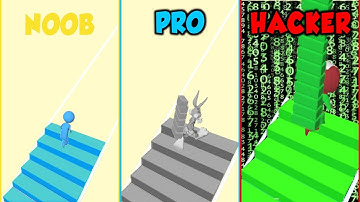 Bridge Race | 😭NOOB  vs  😎PRO  vs  👨‍💻HACKER