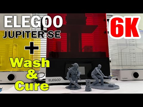 ELEGOO Jupiter SE 6K + Wash & Cure Station - Setup, Testing