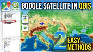 How to Add Google Satellite Imagery & Basemaps in QGIS | 2 Easy Methods | GIS Basic | FragSourav