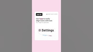 Using the cap unit to align icons with text in #css