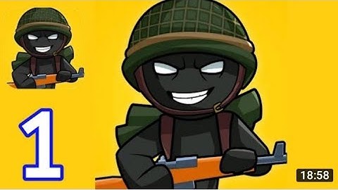 Stickman WW2 - Walkthrough Gameplay First blood and Secret Weapon All Levels 1-8 [ Part 1 ]