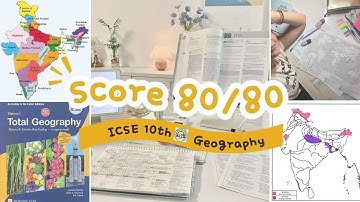 How to score 80/80 in Geography | ICSE Class 10 | Score Full marks in class 10th | #icse #icseboard