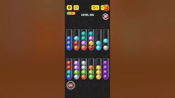 Ball sort puzzle game level 228