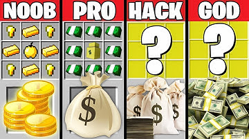 Minecraft Battle Noob vs PRO vs HACKER vs GOD  SUPER BANK CRAFTING Challenge   Animation
