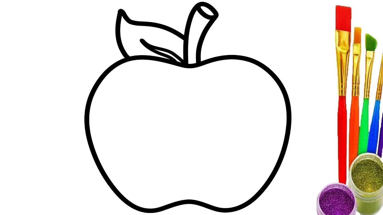 25 Easy Apple Drawing Ideas  How To An Draw Apple  Blitsy