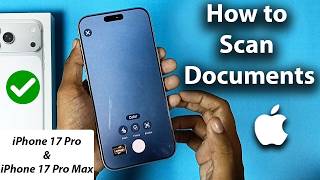 How to Scan Documents and Save as PDF | iPhone 17 Pro / 17 Pro Max