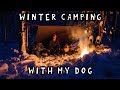 Winter Camping Overnight with My Dog