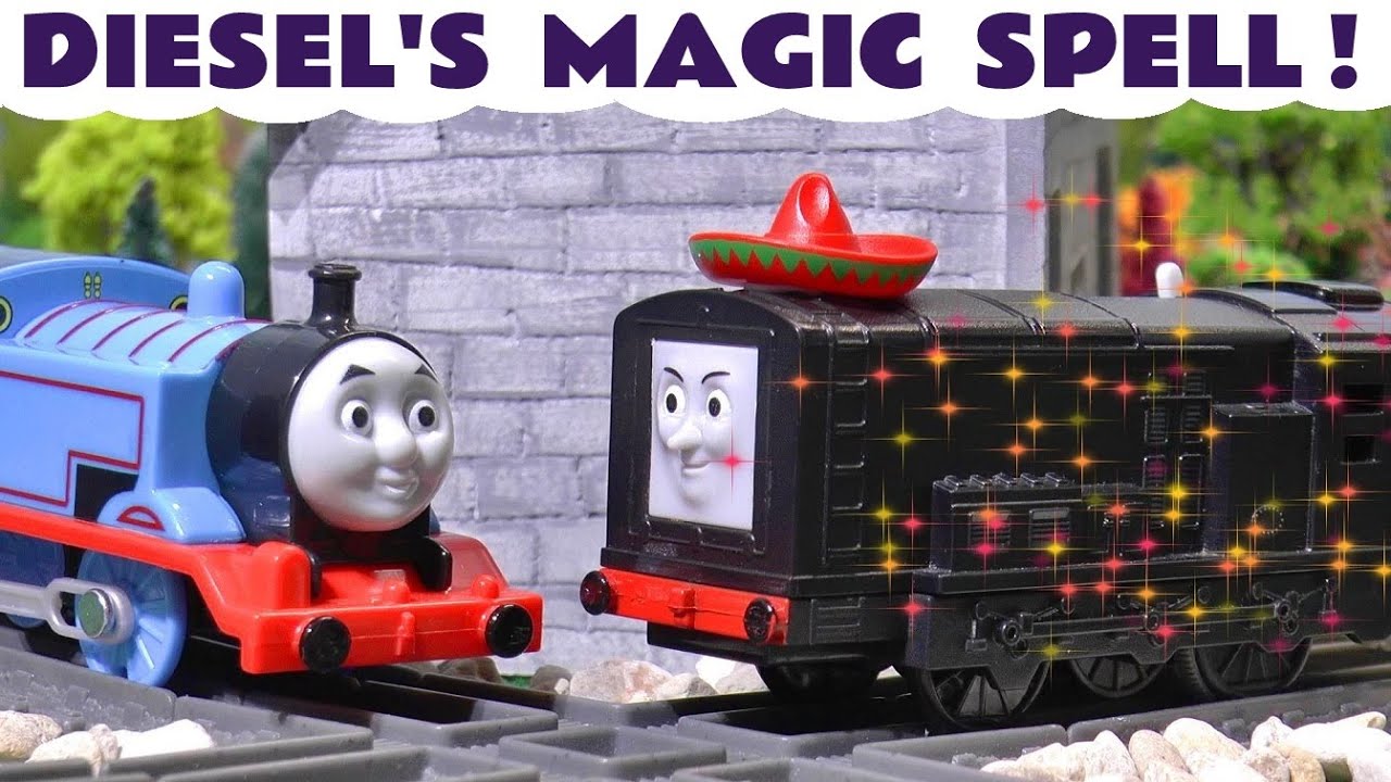 Toy Train Story with Thomas Diesel and the Funlings
