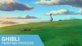 PAINTING a Ghibli Background