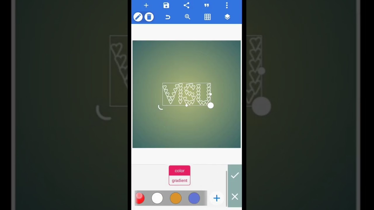 Heart name art logo design | Pixellab logo editing