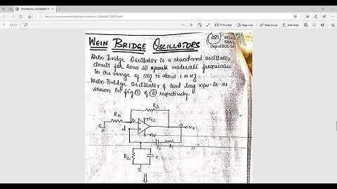 Basic Electronics Module 4 OSCILLATORS Circuits Video lecture 05