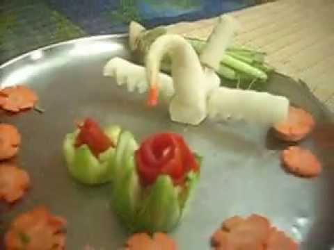 indian salad decoration - YouTube