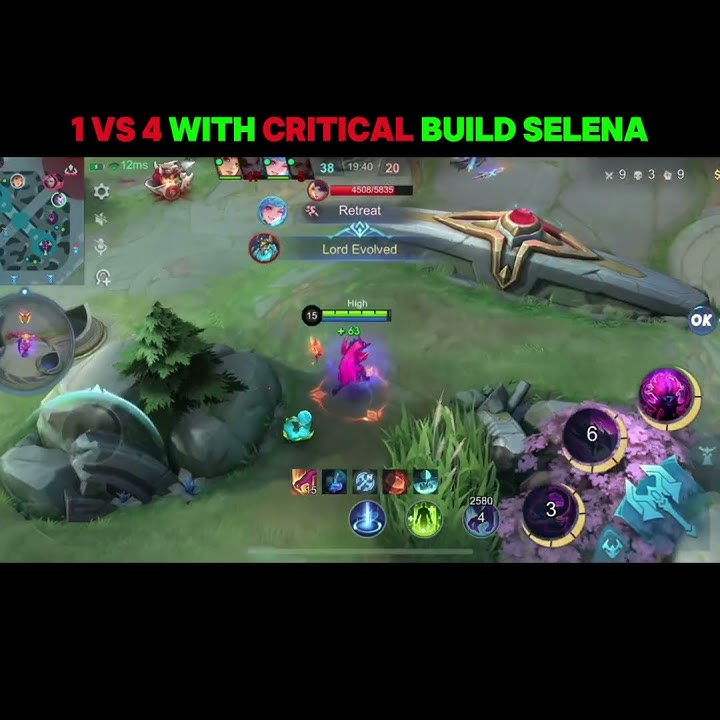 Selena hybrid critical one shot build #mobilelegends #selenaml #shorts