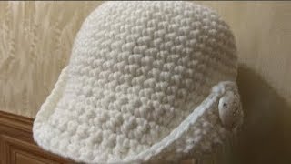 картинка: Шапочка - кепи крючком