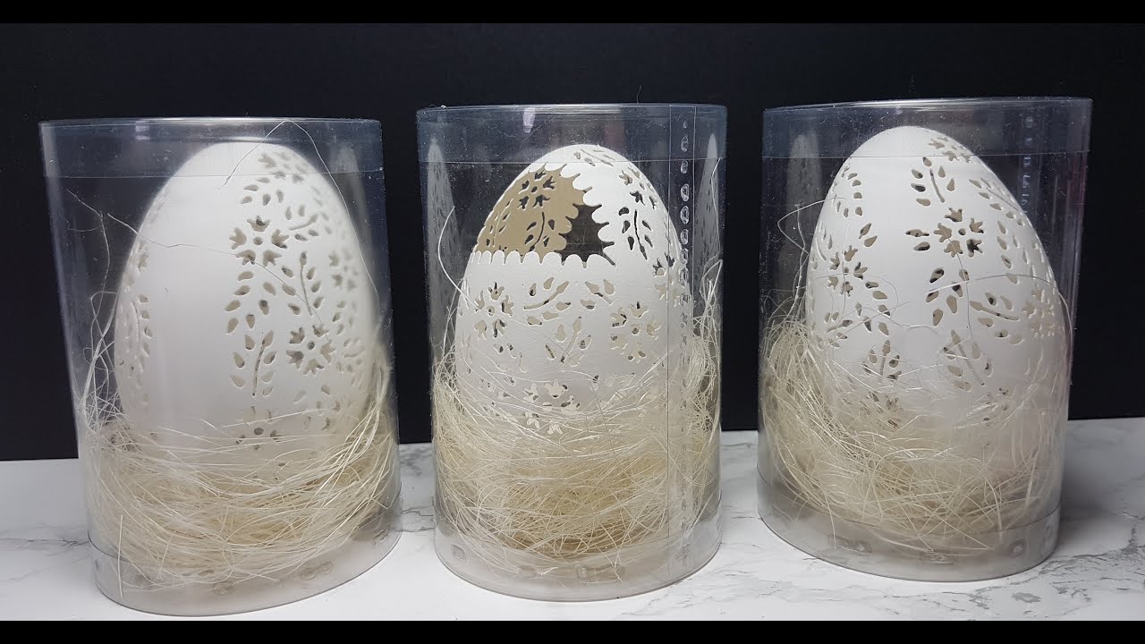 Wydmuszka Ażurowa Jajko Gęsie Ozdoby Wielkanoc Goose Easter Eggs Handmade Must See