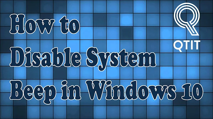 How to Disable System Beep in Windows 10
