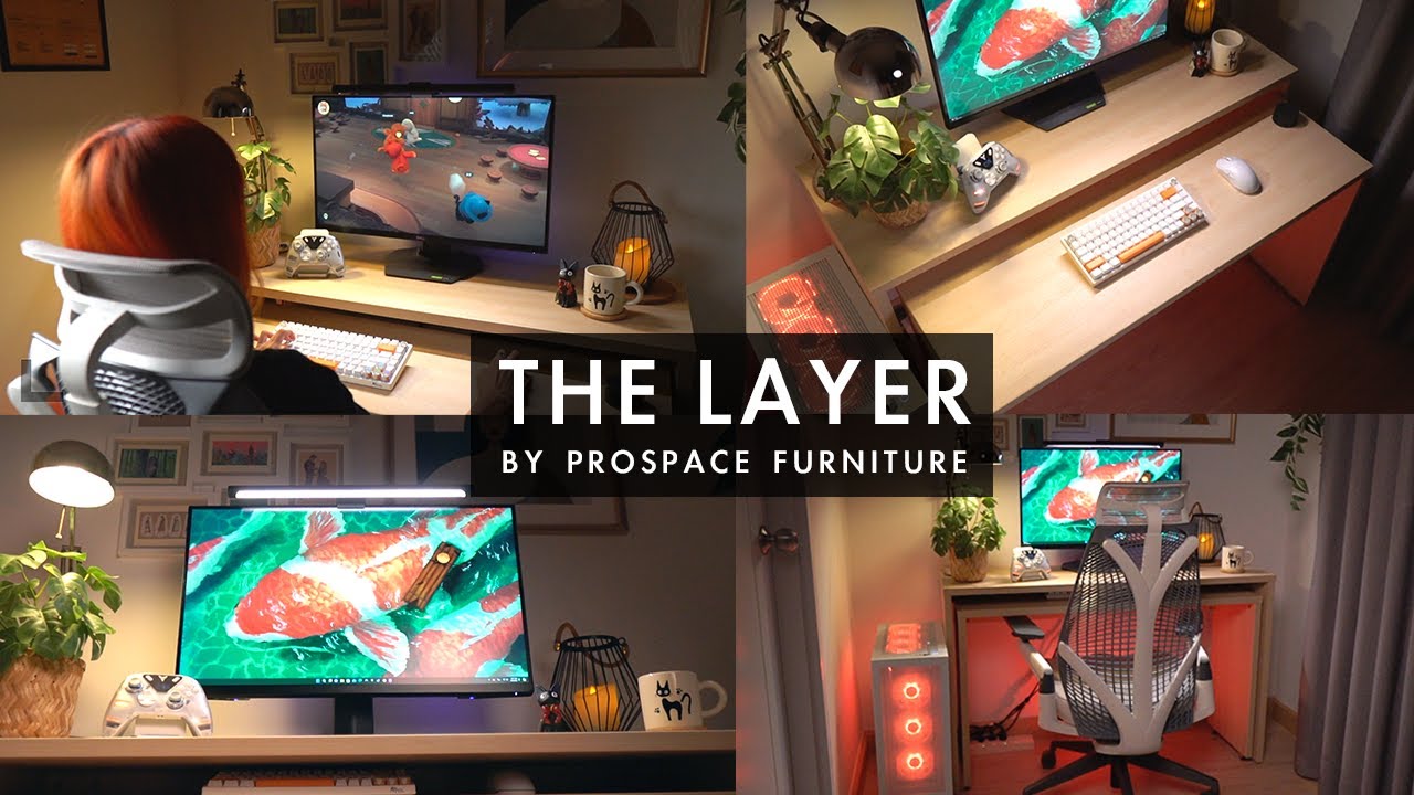 รีวิวโต๊ะคอม The Layer จาก Prospace Furniture โต๊ะ 2 ตัวซ้อนกัน ราคา ...