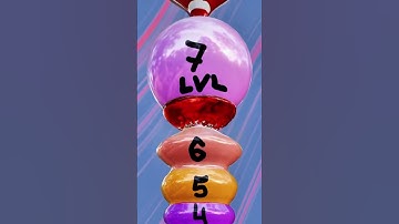 3D Halo Through Balloon into Hole | Blender Simulation ASMR – Wait for End & Comment#shorts #love