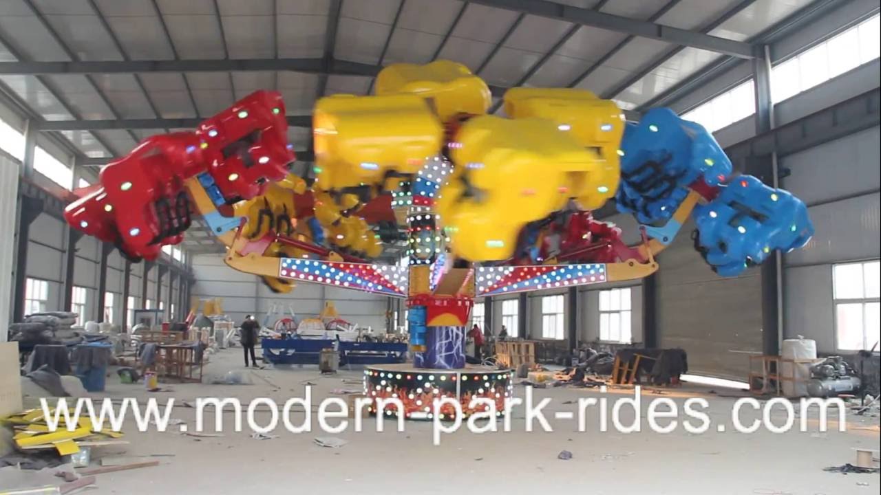 Modern Rides Design modern amusement 40riders power rides - YouTube