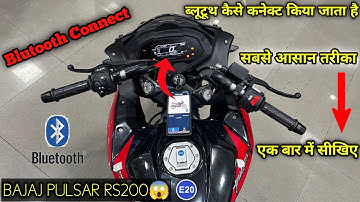 How to Connect Bajaj Pulsar RS200 Digital Meter To Phone !!  Pulsar RS200 Bluetooth 2025 !!