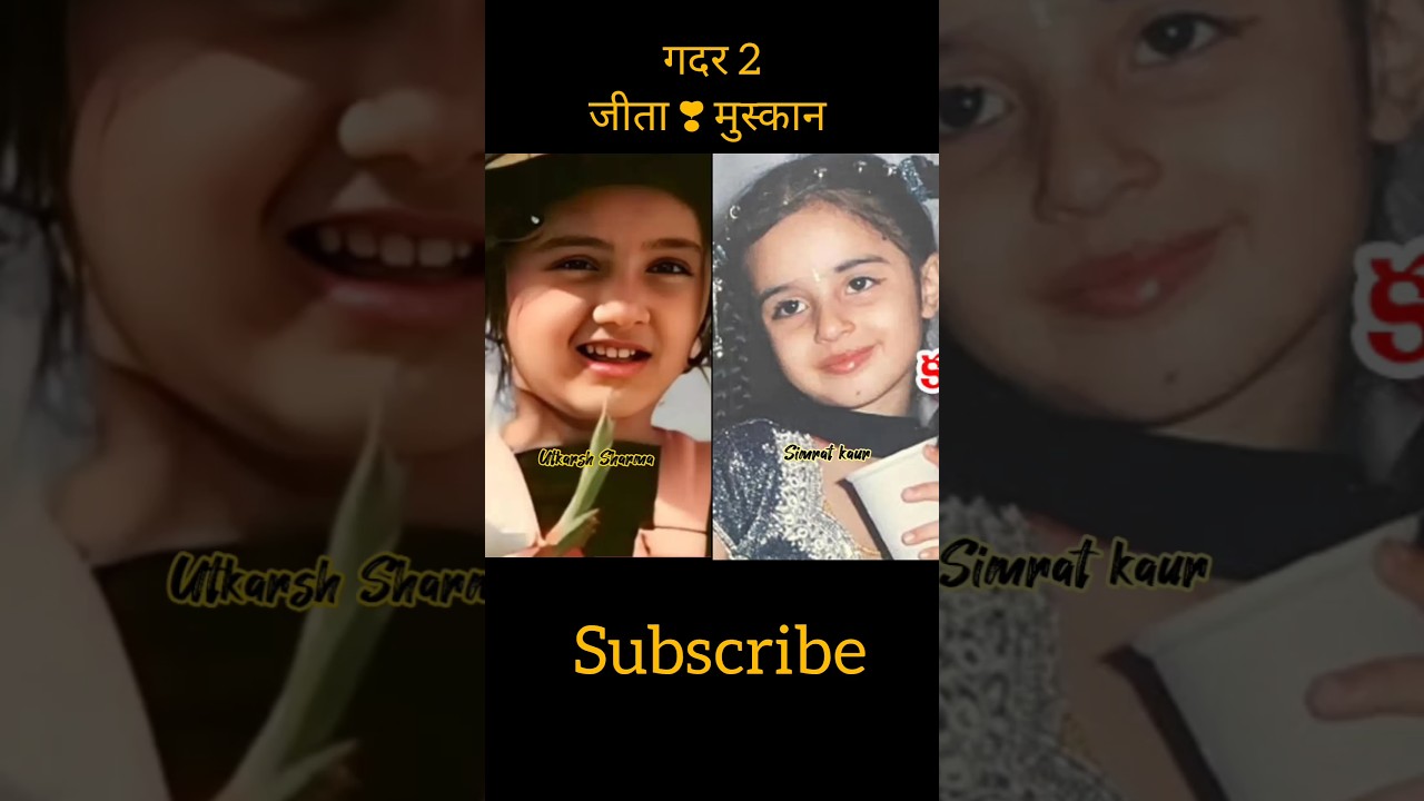 Muskan & Jeete childhood to gadar 2 journey ✨ 