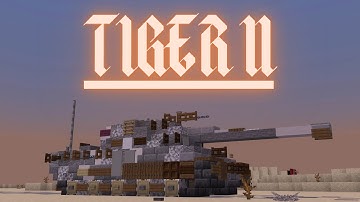 Minecraft: How to build a Tank in Minecraft (Tiger II) Minecraft Tank Tutorial