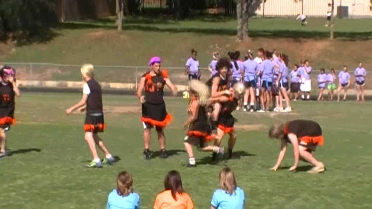 2011 Harwood Jr. High 9th Grade Powder Puff Cheerleaders YouTube