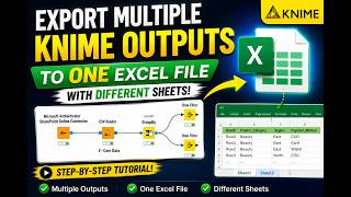 How to Export Multiple KNIME Outputs to One Excel with Different Sheets #knime #excel #dataanalytics
