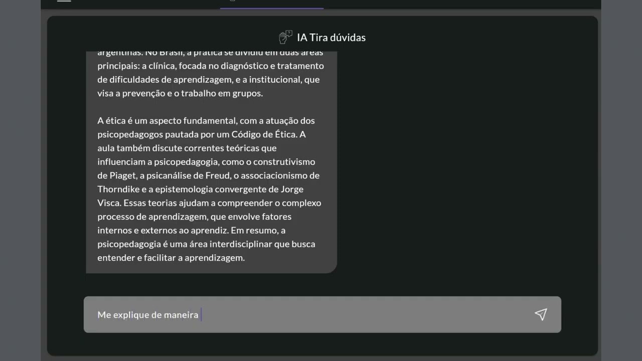 Video IA tira duvidas   Nexclass