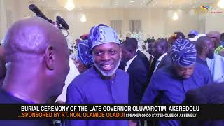 Burial ceremony of the late Governor Oluwarotimi Akeredolu, held on 23/2/2024 in Owo