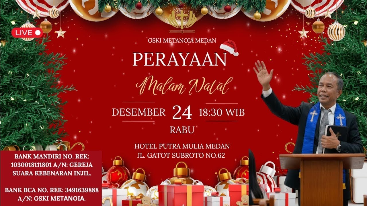 Ibadah Raya Malam Natal GSKI Metanoia, 24 Desember 2025