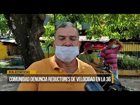 Comunidad denuncia accidentalidad por reductores de velocidad en la 36