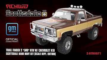 RC4WD Trail Finder 2 "LWB" RTR W/ Chevrolet K10 Scottsdale Hard Body Set (Scale Dept. Edition)