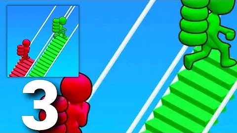 Bridge Race - Gameplay New Skin Castle Build Tutorial Part 3 (ios Android)