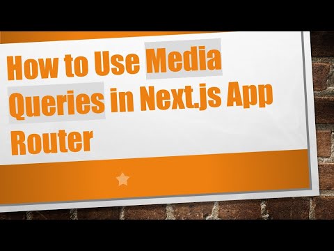 How to Use Media Queries in Next.js App Router