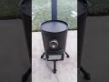 Wood stove from old excavator exhaust. Diy