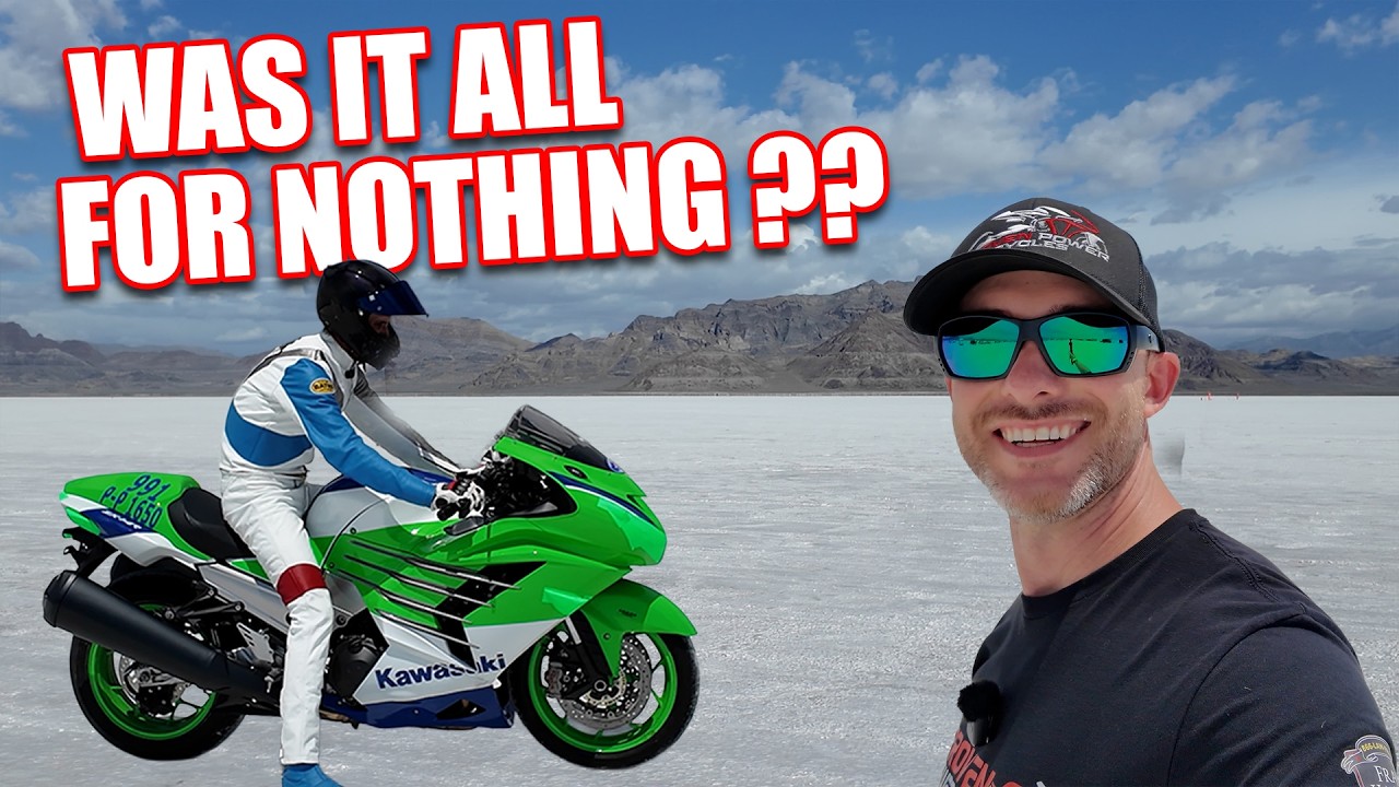 ボーボボ Bonneville Salt Flats | Kawasaki ZX-14R Speed Test - YouTube