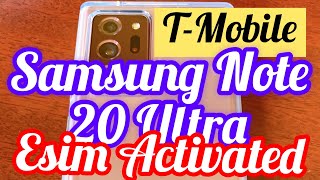 सैमसंग नोट 20 अल्ट्रा 5G अनलॉक के साथ अब Tmobile नेटवर्क पर Esim एक्टिवेट हो गया है screenshot 3