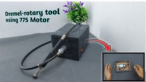 How to make rotary - dremel tool using 775 motor || Best project using 775 motor