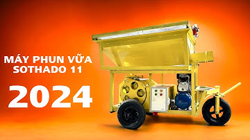 Máy phun vữa trát tường điện 1 pha SOTHADO 11: XU HƯỚNG 2024 dành cho cai thầu